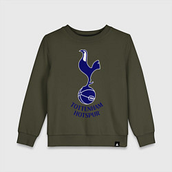 Свитшот хлопковый детский Tottenham FC, цвет: хаки