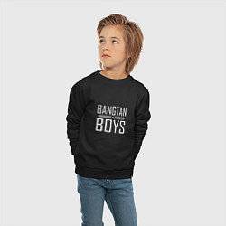 Свитшот хлопковый детский BANGTAN BOYS, цвет: черный — фото 2