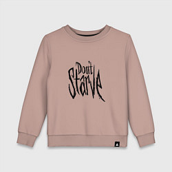 Свитшот хлопковый детский Don't Starve, цвет: пыльно-розовый