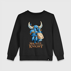 Свитшот хлопковый детский Shovel Knight, цвет: черный