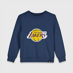 Свитшот хлопковый детский LA Lakers, цвет: тёмно-синий