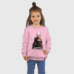 Свитшот хлопковый детский Witcher Girl, цвет: светло-розовый — фото 2