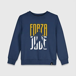 Свитшот хлопковый детский Forza Juve, цвет: тёмно-синий