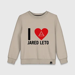 Детский свитшот I love Jared Leto