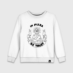 Детский свитшот In Pizza We Trust
