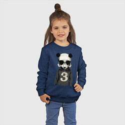Свитшот хлопковый детский Brutal Panda, цвет: тёмно-синий — фото 2