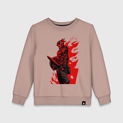 Свитшот хлопковый детский Убийца гоблинов, цвет: пыльно-розовый