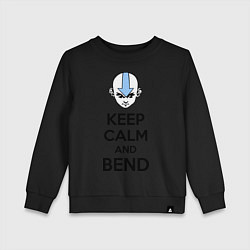 Детский свитшот Keep Calm & Bend
