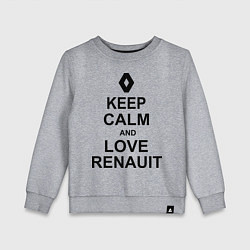 Детский свитшот Keep Calm & Love Renauit