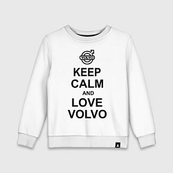 Детский свитшот Keep Calm & Love Volvo