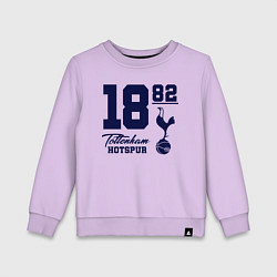 Свитшот хлопковый детский FC Tottenham 1882, цвет: лаванда