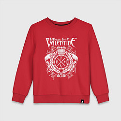 Свитшот хлопковый детский Bullet For My Valentine, цвет: красный