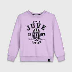 Свитшот хлопковый детский Forza Juve 1897: Torino, цвет: лаванда