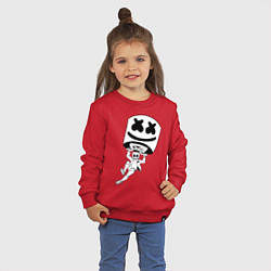 Свитшот хлопковый детский Marshmello King, цвет: красный — фото 2