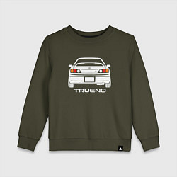 Свитшот хлопковый детский Toyota Trueno AE111, цвет: хаки