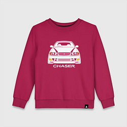 Свитшот хлопковый детский Toyota Chaser JZX100, цвет: маджента
