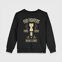 Свитшот хлопковый детский Foo Fighters: Patience & Grace, цвет: черный
