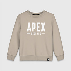 Свитшот хлопковый детский Apex Legends, цвет: миндальный