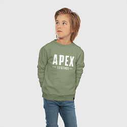 Свитшот хлопковый детский Apex Legends, цвет: авокадо — фото 2