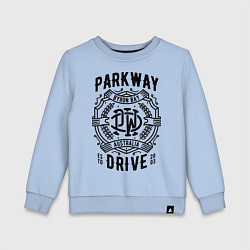 Свитшот хлопковый детский Parkway Drive: Australia, цвет: мягкое небо