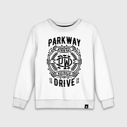 Свитшот хлопковый детский Parkway Drive: Australia, цвет: белый