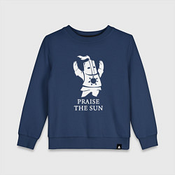 Свитшот хлопковый детский Praise the Sun, цвет: тёмно-синий