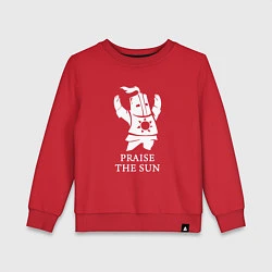 Свитшот хлопковый детский Praise the Sun, цвет: красный