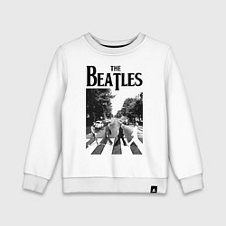 Свитшот хлопковый детский The Beatles: Mono Abbey Road, цвет: белый