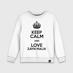 Детский свитшот Keep Calm & Love Zayn Malik