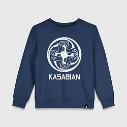 Свитшот хлопковый детский Kasabian: Symbol, цвет: тёмно-синий