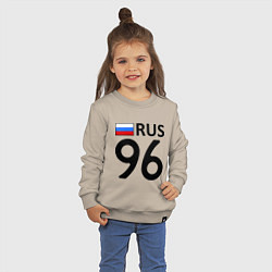 Свитшот хлопковый детский RUS 96, цвет: миндальный — фото 2