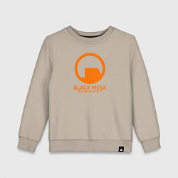 Свитшот хлопковый детский Black Mesa: Research Facility, цвет: миндальный