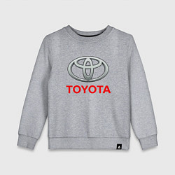 Свитшот хлопковый детский TOYOTA, цвет: меланж