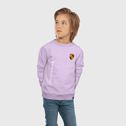 Свитшот хлопковый детский PORSCHE, цвет: лаванда — фото 2