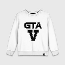 Свитшот хлопковый детский GTA 5, цвет: белый