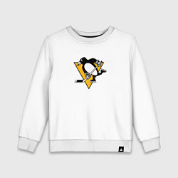 Свитшот хлопковый детский Pittsburgh Penguins: Evgeni Malkin, цвет: белый