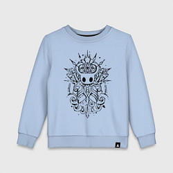 Свитшот хлопковый детский Hollow Knight, цвет: мягкое небо
