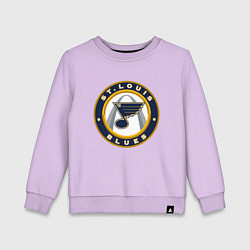 Свитшот хлопковый детский St Louis Blues, цвет: лаванда