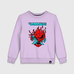 Свитшот хлопковый детский SAMURAI KEANU REEVES, цвет: лаванда