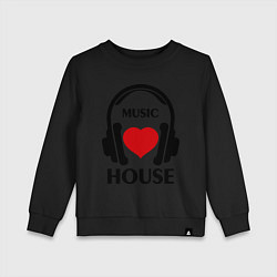 Детский свитшот House Music is Love