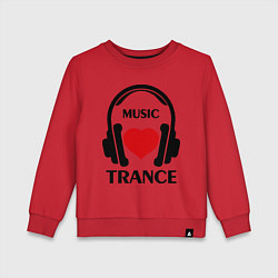 Детский свитшот Trance Music is Love