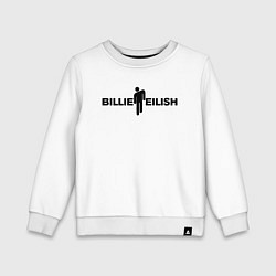 Свитшот хлопковый детский BILLIE EILISH: White Fashion, цвет: белый