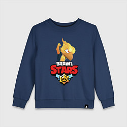 Свитшот хлопковый детский BRAWL STARS CROW PHOENIX, цвет: тёмно-синий