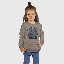 Свитшот хлопковый детский Доктор Кто, Галлифрей, цвет: утренний латте — фото 2