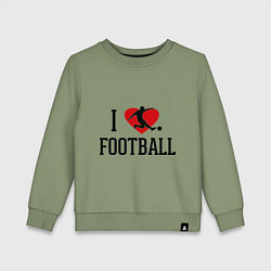 Детский свитшот I love football