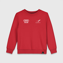 Свитшот хлопковый детский Audi Quattro, цвет: красный