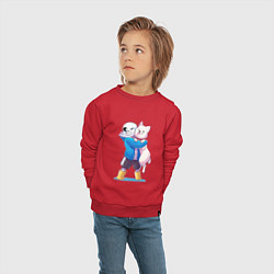 Свитшот хлопковый детский UNDERTALE, цвет: красный — фото 2