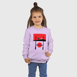 Свитшот хлопковый детский Регби, Япония 2019, цвет: лаванда — фото 2
