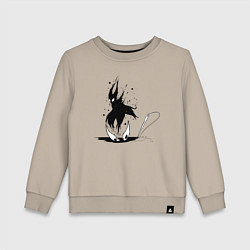 Свитшот хлопковый детский Hollow Knight, цвет: миндальный