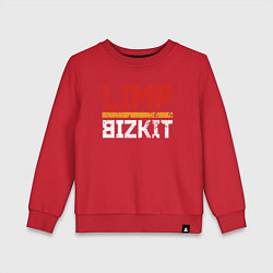 Свитшот хлопковый детский LIMP BIZKIT, цвет: красный